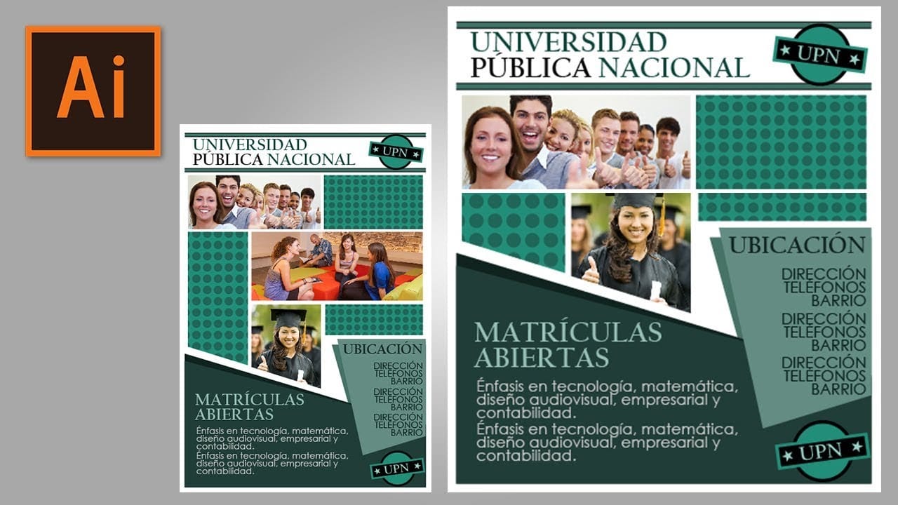 Dise&ntilde;o &oacute;ptimo de carteles y folletos en Illustrator
