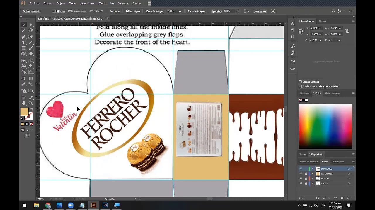 Diseño de envases eficiente con InDesign