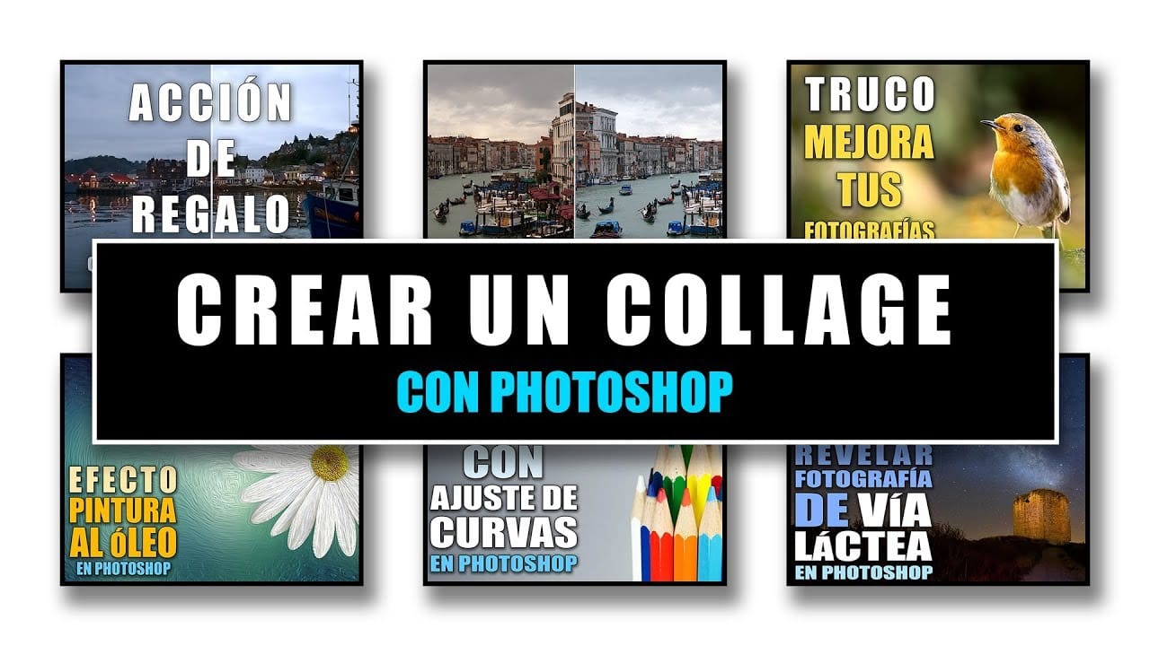 C&oacute;mo crear collages en Photoshop: Gu&iacute;a completa