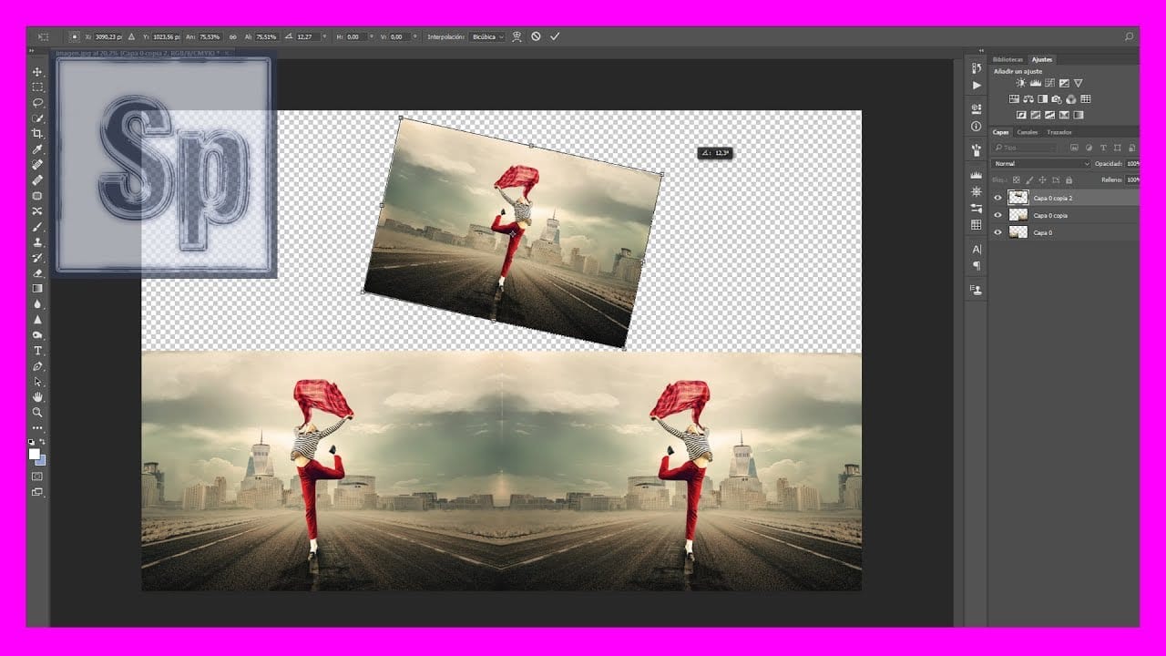 Convierte y mejora tus im&aacute;genes con la herramienta de voltear en Photoshop