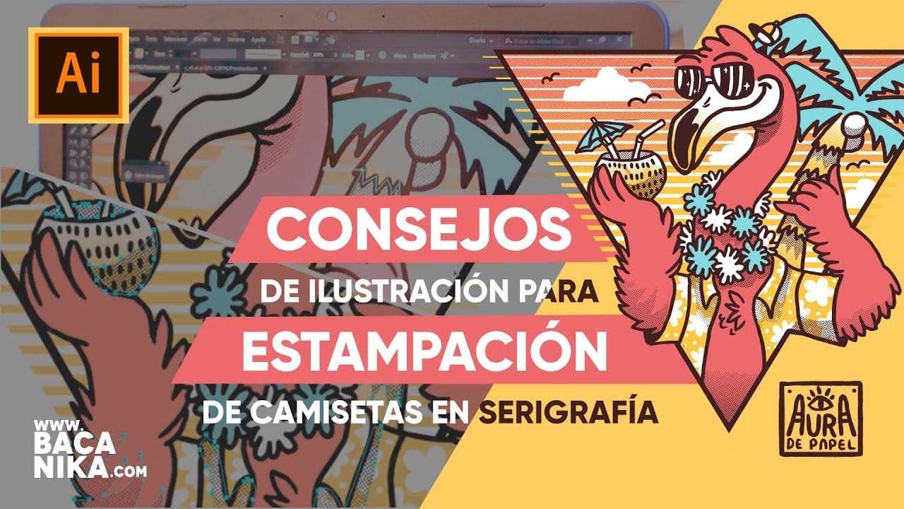 Diseño de ilustraciones para camisetas con Illustrator: Guía práctica