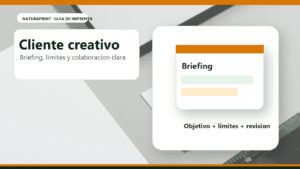 Briefing para cliente creativo y diseño de imprenta