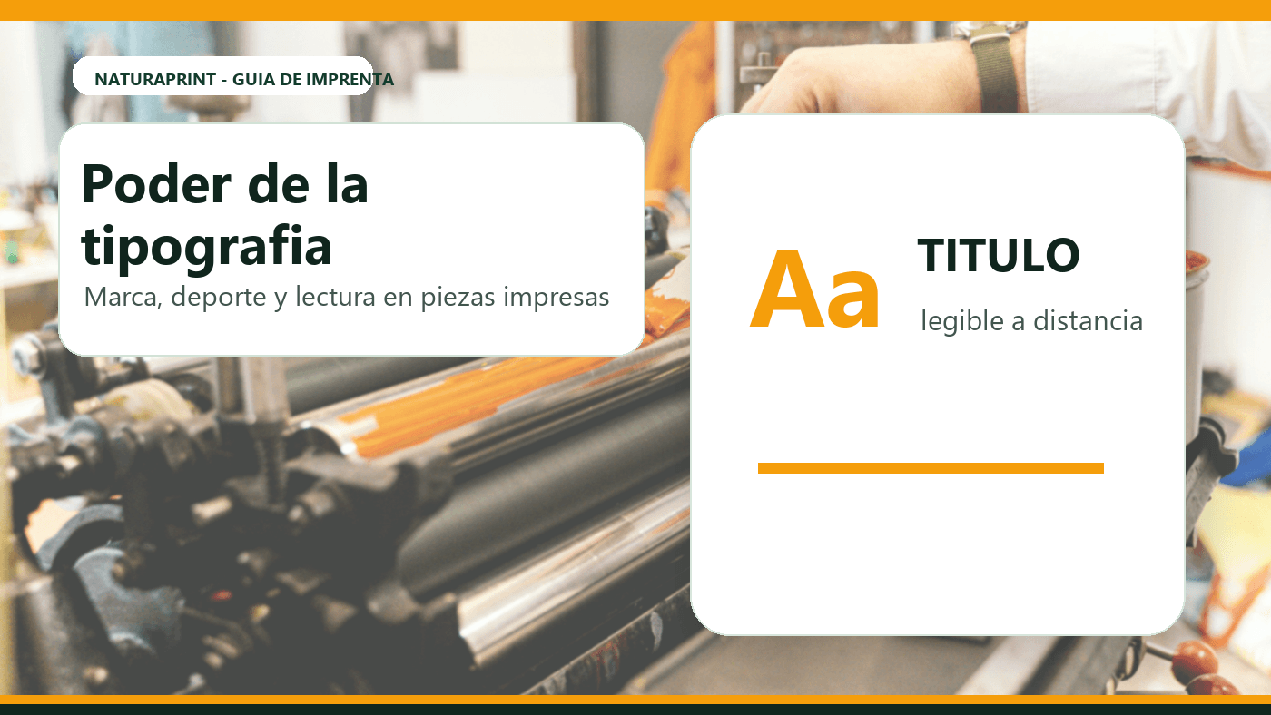 El poder de la tipografia: marca, deporte y piezas impresas