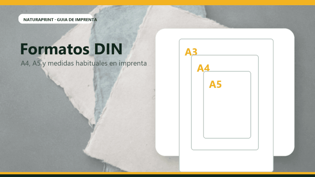 Formatos DIN A4 A5 y A3 para impresion