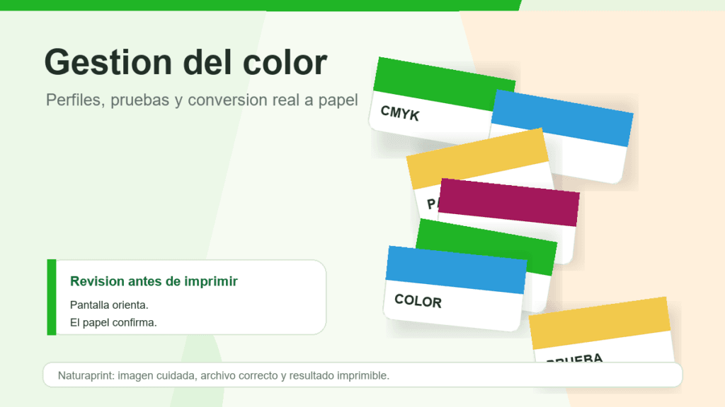 Gestión del color para imprenta: perfiles, pruebas y conversiones