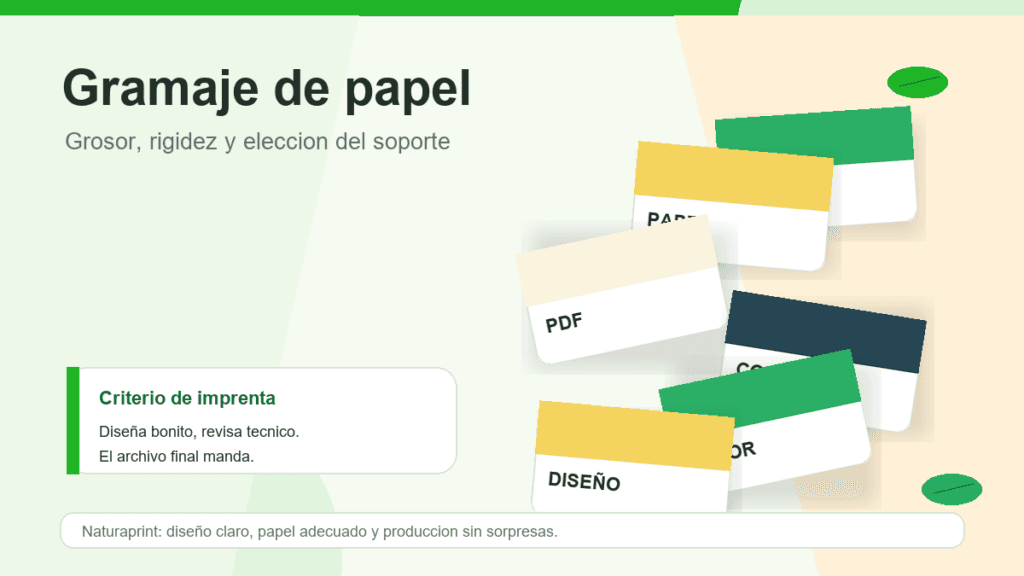 Gramaje de papel: qu&eacute; significa y c&oacute;mo elegirlo para imprimir