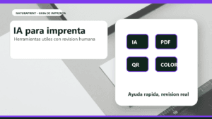 IA y herramientas online para preparar archivos de imprenta