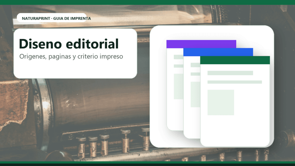 Inicios del diseño editorial e imprenta con maquinaria antigua