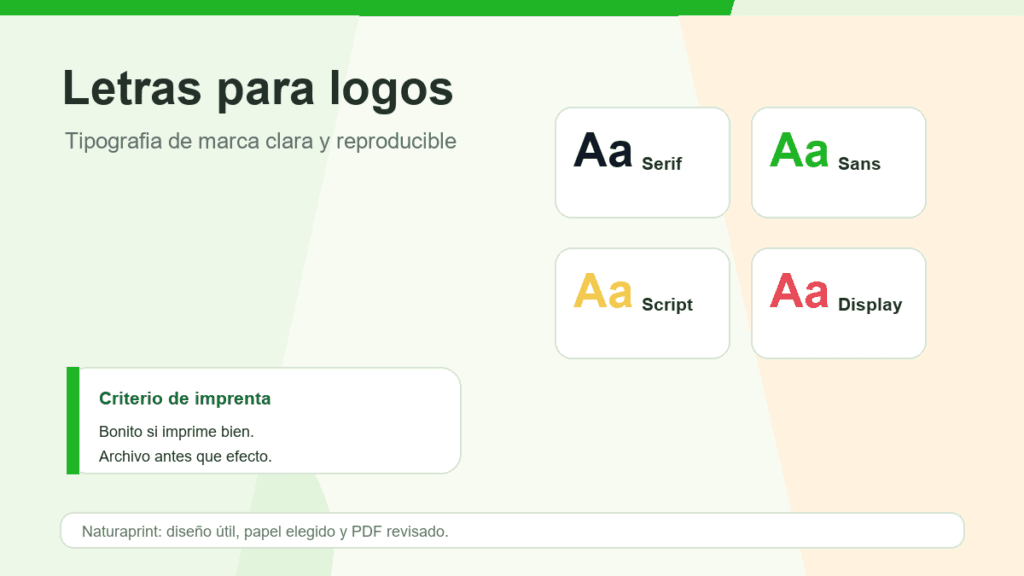 Tipos de letra para logos: c&oacute;mo elegir una tipograf&iacute;a de marca