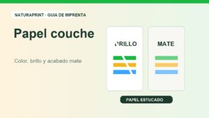 Papel couche brillo y mate