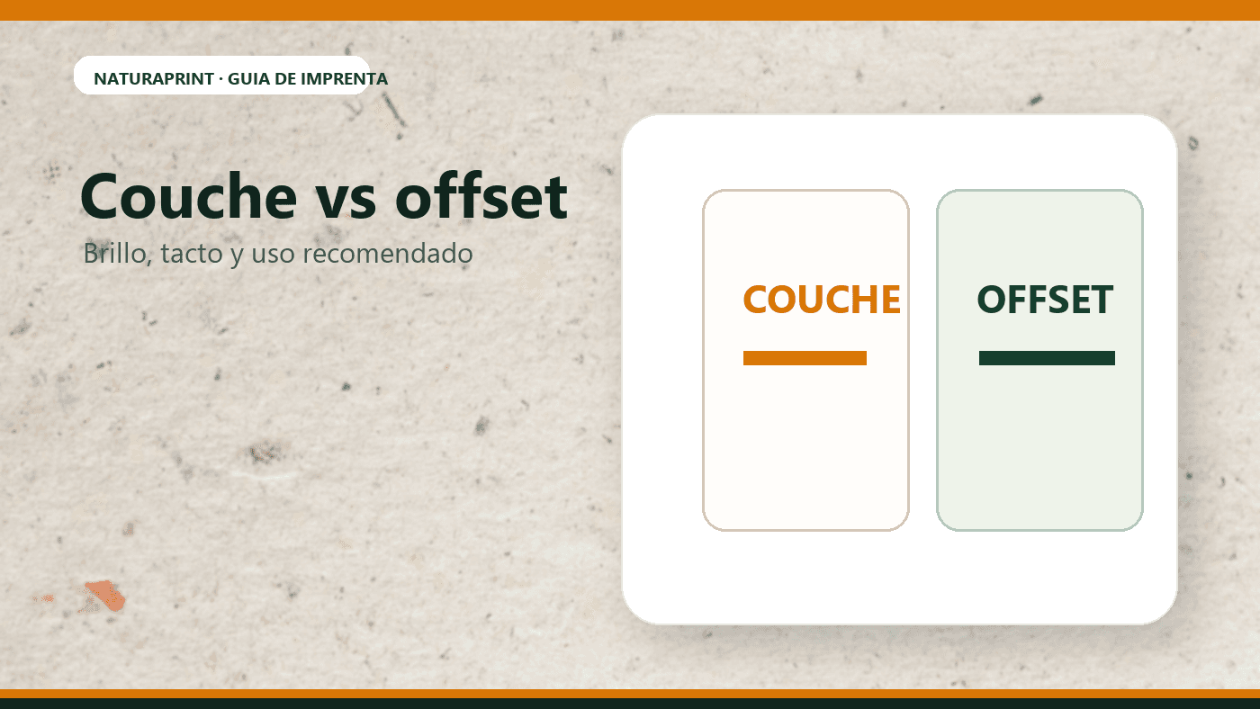 Comparativa de papel couche y papel offset para imprenta