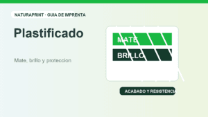 Plastificado mate brillo y proteccion
