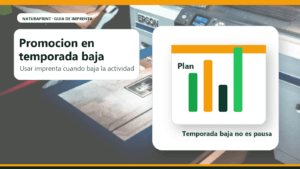 Promocion de imprenta en temporada baja con plan comercial