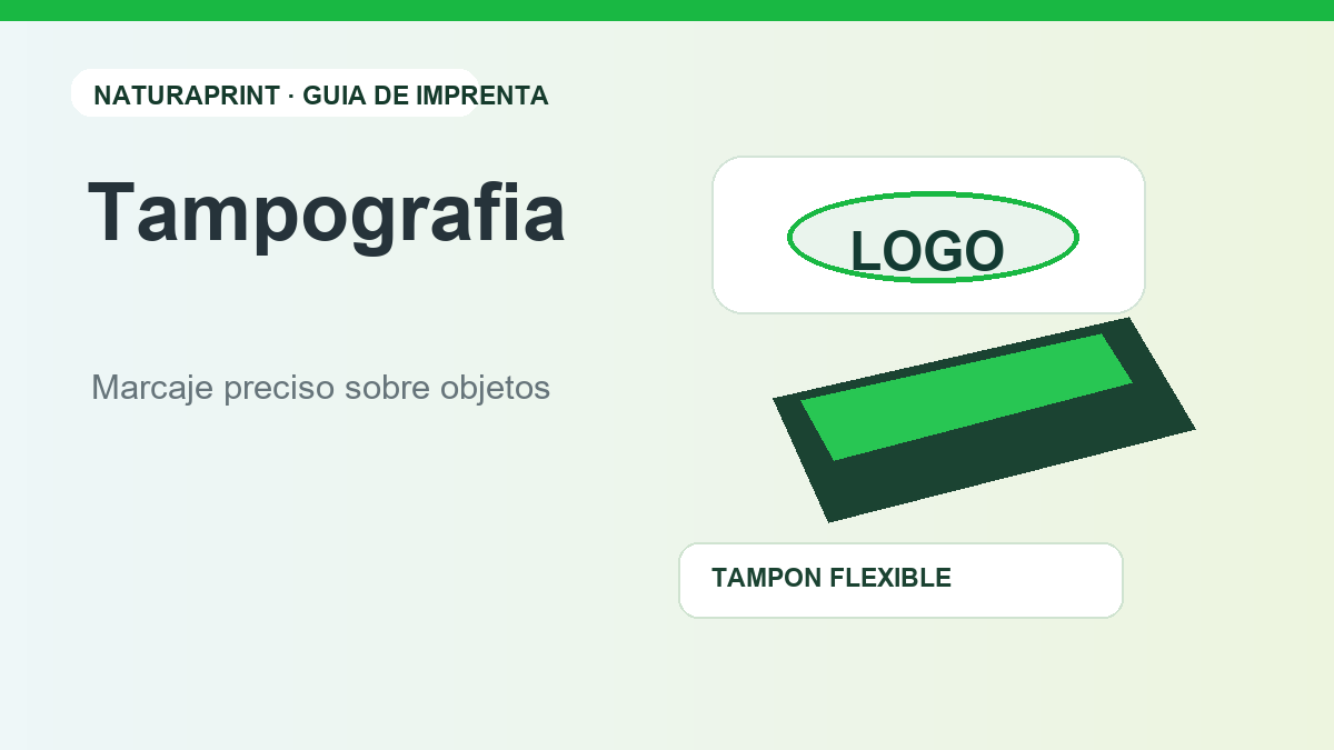 Tampografia para marcaje de objetos